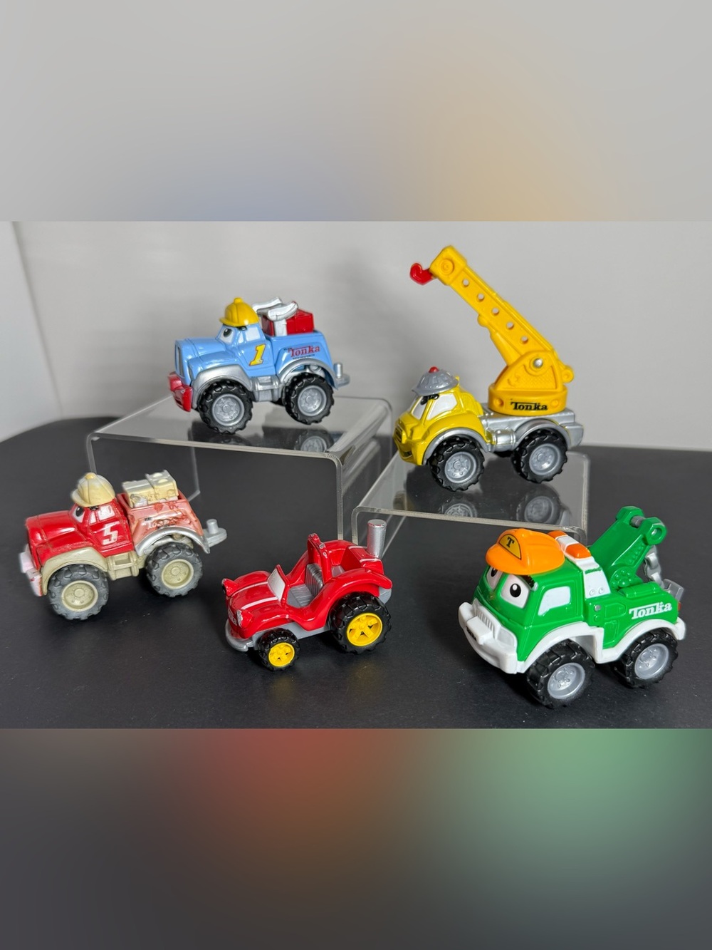 Vintage Tonka Lil' Chuck & Friends Die-Cast Truck Lot
